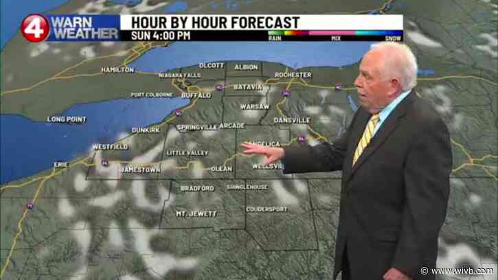 Humidity increases Monday, showers/t-storms Tuesday