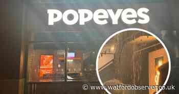 Flooded atria Watford Popeyes 'temporarily closed'