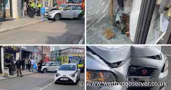 Car crashes through Rocha shopfront in Rickmansworth