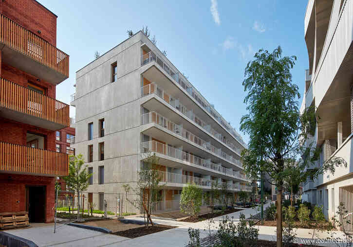 Mit Lehm gefülltes Betongerüst 
 - Geschosswohnen in Bagneux von TOA architectes