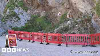 Part of Newquay beach closed after cliff fall