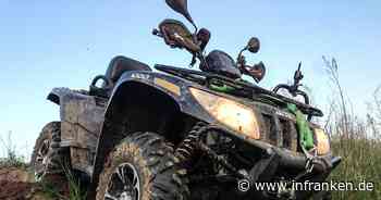 Autofahrerin will im Kreis Kitzingen Quad überholen - Wagen überschlägt sich und landet in Wald