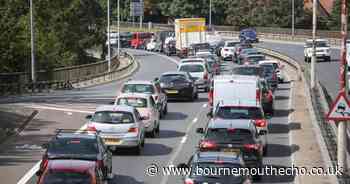 Lane blocked on Wessex Way