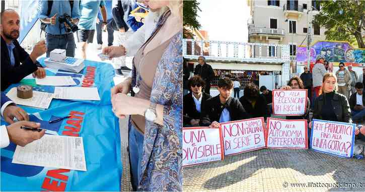 Referendum, 220mila firme in 3 giorni contro l’Autonomia differenziata. Conte: “Messaggio al governo”. Pd: “Solo Meloni non lo vede”