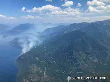 Work continues on six significant wildfires near B.C.’s Slocan Lake