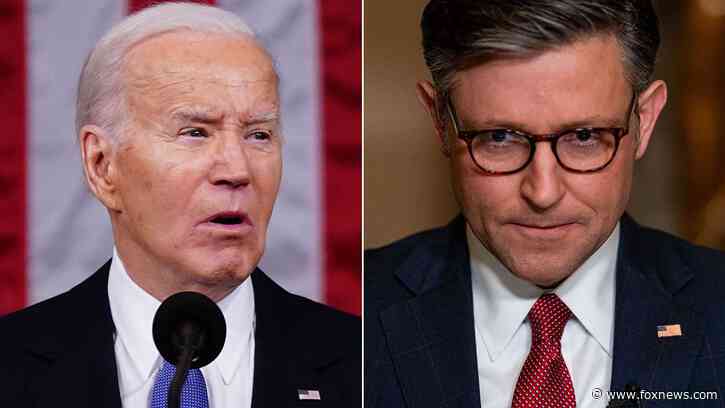 Biden's 'dead on arrival' jab at Speaker Johnson bewilders social media users: 'What does that even mean?'