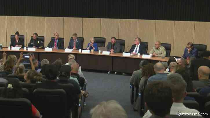 Residents call for action in gov's public safety town hall in Albuquerque