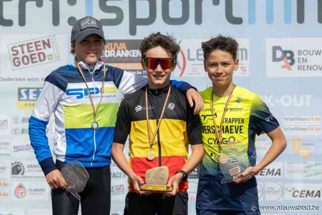Maxim (13) wint BK Triatlon voor Jeugd