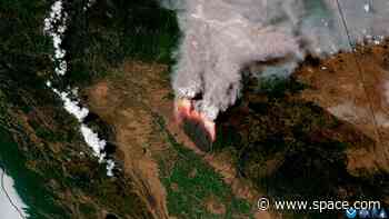 Park Fire rages across California in dramatic satellite video