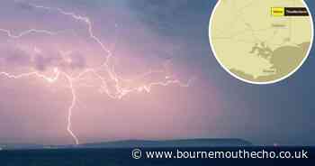 Bournemouth weather: Thunderstorm warning brought forward
