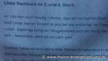 Zettel an Nachbarn „voller Triggerpunkte“: Bitte von Eltern des „kleinen Vincent“ geht nach hinten los