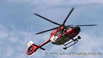 Rettungshubschrauber im Einsatz: Motorradfahrer verletzt sich bei Sturz in Zavelstein schwer