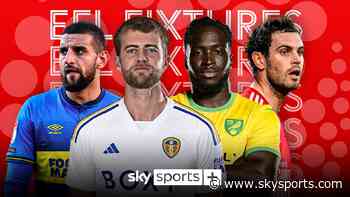 EFL fixtures announced until January: Every club live multiple times