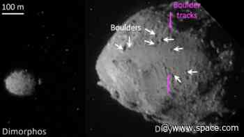 NASA's DART asteroid impact mission revealed ages of twin space rock targets (images)