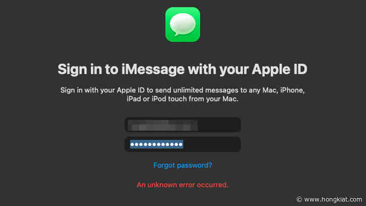 Fixing Apple ID Sign-In Issues on Messages for Mac