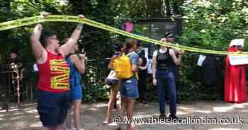 Hampstead Heath Ladies Pond protest against trans women