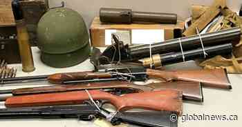 Mortar launcher, grenades found after stolen truck tracked to rural property north of Calgary