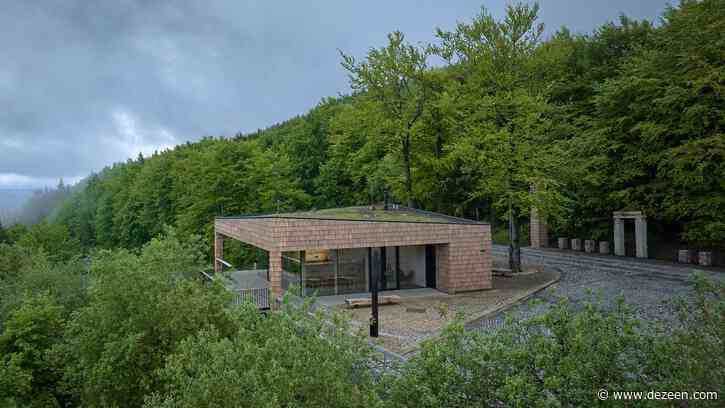 Henkai Architekti clads mountain visitor centre in wooden shingles