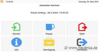 Integrierte Zeiterfassung im ERP-System von Softbauware