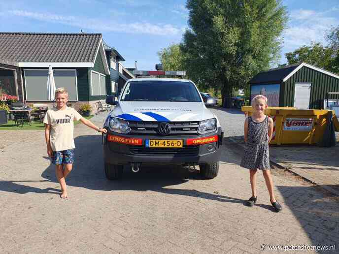 11-jarige Boaz vindt handgranaat tijdens magneetvissen