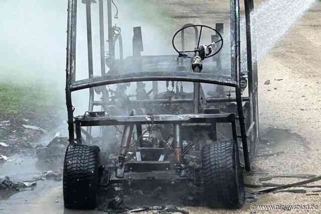 Golfkarretje uitgebrand in Plantentuin Meise: “Gelukkig geen gewonden”