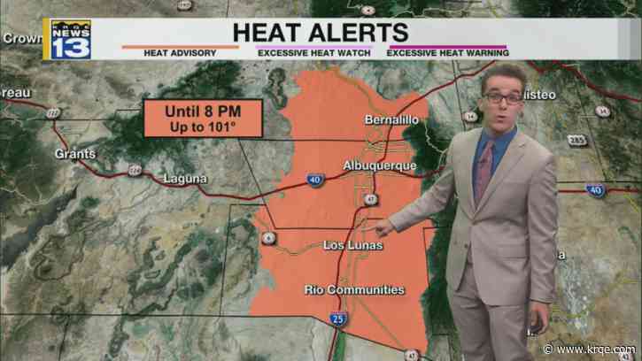 Mostly dry for now & hot