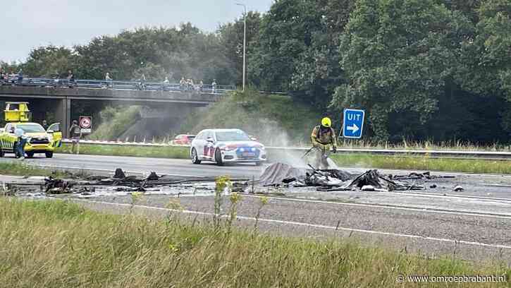 Dode bij vliegtuigcrash A58, piloot was de enige aan boord