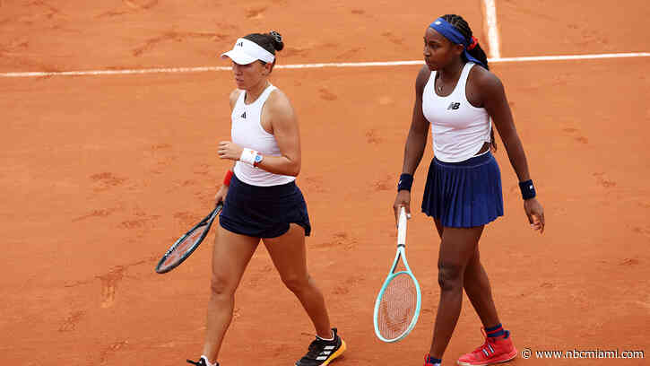 Coco Gauff has 1 more chance at medal in Paris after losses in women's doubles, singles