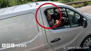 Driver caught trimming beard while on motorway