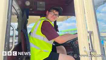 'Unique' boy realises bus driving dream aged 15