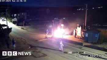 Warning after disposable barbecue bin fire