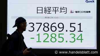 Nikkei, Topix, CSI-300-Index: Starke Kurseinbrüche in Japan: Yen-Anstieg und maue China-Daten lasten auf asiatischen Börsen
