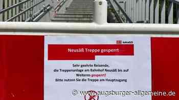 Bahn sperrt Zugang zum Gleis in Neusäß