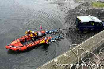 Two people blown out to sea in inflatable dinghy in Northumberland as RNLI issues warning