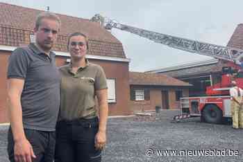 Jonas (30) en Florence (24) uit bed gebliksemd tijdens nachtelijk onweer: “We werden gewekt door enorm kabaal van brekend glas en vallende brokstukken”