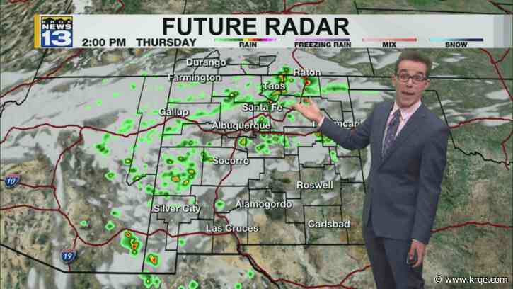 Storm chances increases around New Mexico but temperatures remain hot