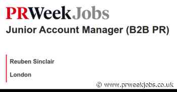 Reuben Sinclair: Junior Account Manager (B2B PR)