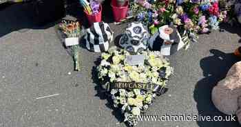 'From Newcastle' - Heartbreaking black and white tributes left at scene of Southport stabbing
