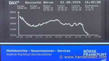 Dax aktuell: Dax rutscht mehr als zwei Prozent ins Minus – ein Teil der Anleger verliert den Optimismus
