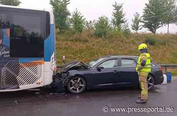 FW Gangelt: Zwei Verletzte bei Verkehrsunfall mit Bus