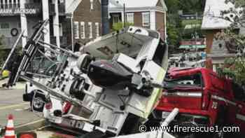 Tenn. firefighter crashes truck towing boat into building after suffering medical episode