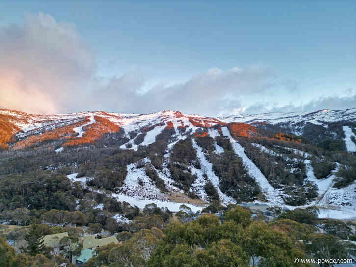 Rare Aurora Spotted Over Australian Ski Resort