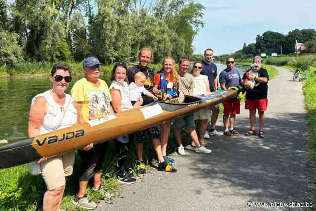 Brecht zamelt met kajaktocht naar Parijs geld in voor lotgenoten: “Blij dat het achter de rug is, we hebben de laatste krachten er echt uit moeten persen”