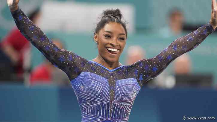 Simone Biles secures gold in all-around, adding to 11-year unbeaten streak