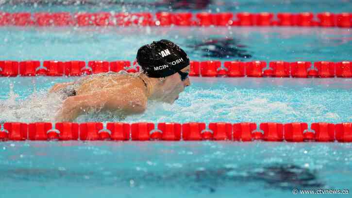 Canadian swimmer Summer McIntosh wins gold in 200-metre butterfly at Paris Olympics