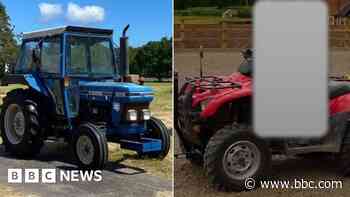 Police appeal over stolen quad bike and tractor