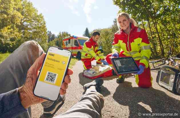 ADAC Notfallpass ab sofort auch für Nicht-Mitglieder / Zeitgewinn durch digitalen Fortschritt: Rettungskräfte können im Ernstfall wichtige medizinische Daten über das Smartphone auslesen