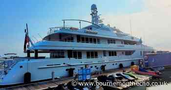 Superyacht Samadhi moored at Poole Quay Boat Haven