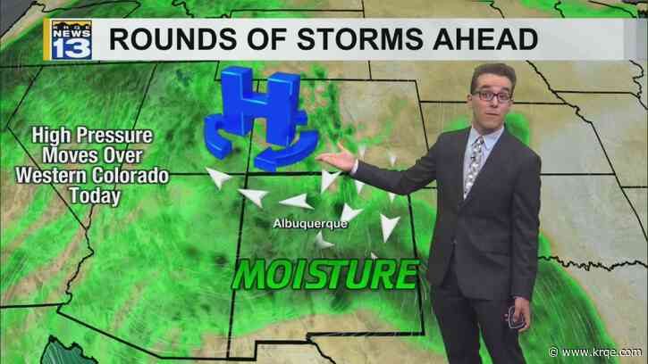 Rain possible & muggier weather around New Mexico
