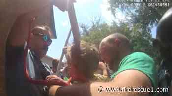 Watch: Kan. firefighters, police save toddler trapped in PVC pipe